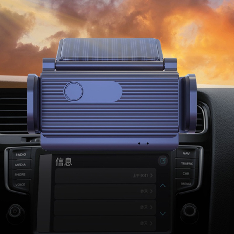 Giá Đỡ Điện Thoại Gắn Lỗ Thông Gió Xe Hơi Sử Dụng Năng Lượng Mặt Trời