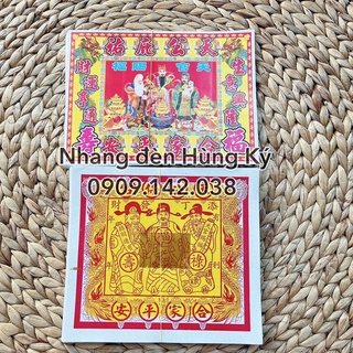 Giấy cúng 3 ông loại bóng