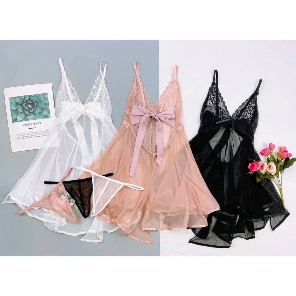 [ Hàng đẹp ] Váy ngủ lụa cao cấp sexy , Đầm mặc nhà gợi cảm quyến rũ VN37