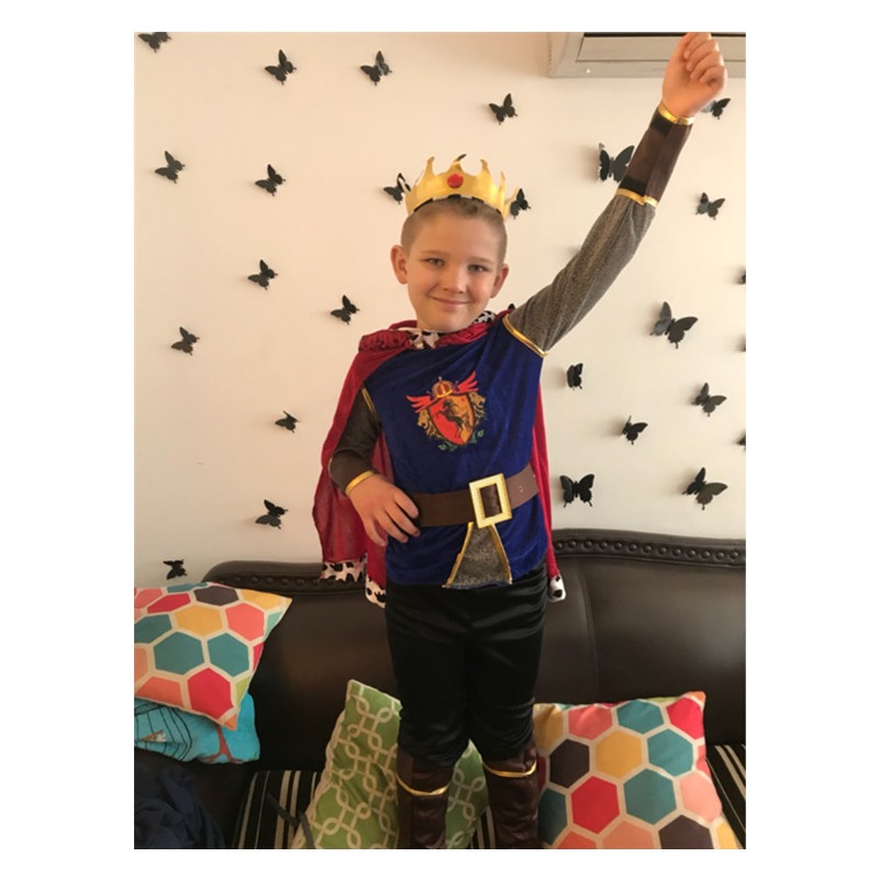 Halloween Hoàng Tử Trang Phục Quần Áo Trẻ Em Cosplay Aladdin King Set