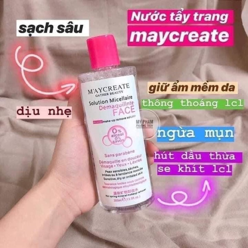 [Mã SKAMA8 giảm 8% đơn 300K] Nước Tẩy Trang 300ml MayCreate TT300