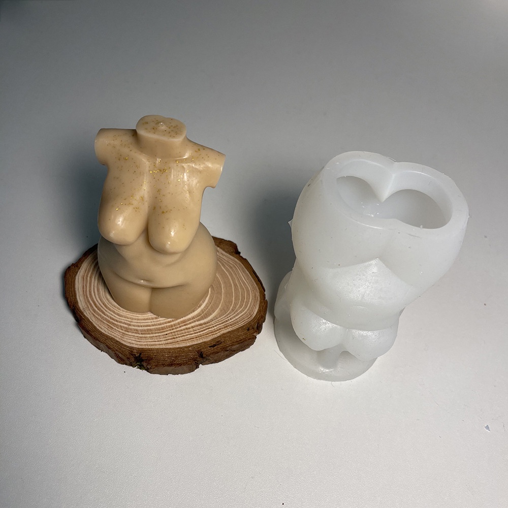 Khuôn Làm Nến Sáp Thơm Toàn Thân 3D Bằng Silicone DIY
