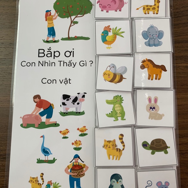 Bộ flash card handmade cho bé/ bộ thẻ học cho bé