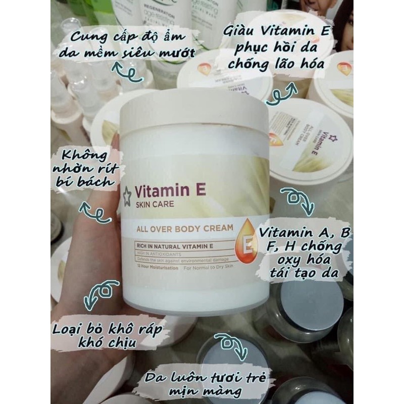 Dưỡng thể Vitamin E All Over Body Cream