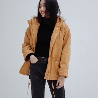 Áo parka Pull&bear mũ lông - Áo khoác mùa đông giữ ấm thời trang A1851
