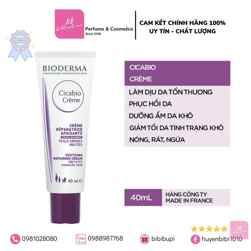 Kem Phục Hồi Da Bioderma Cicabio Cream