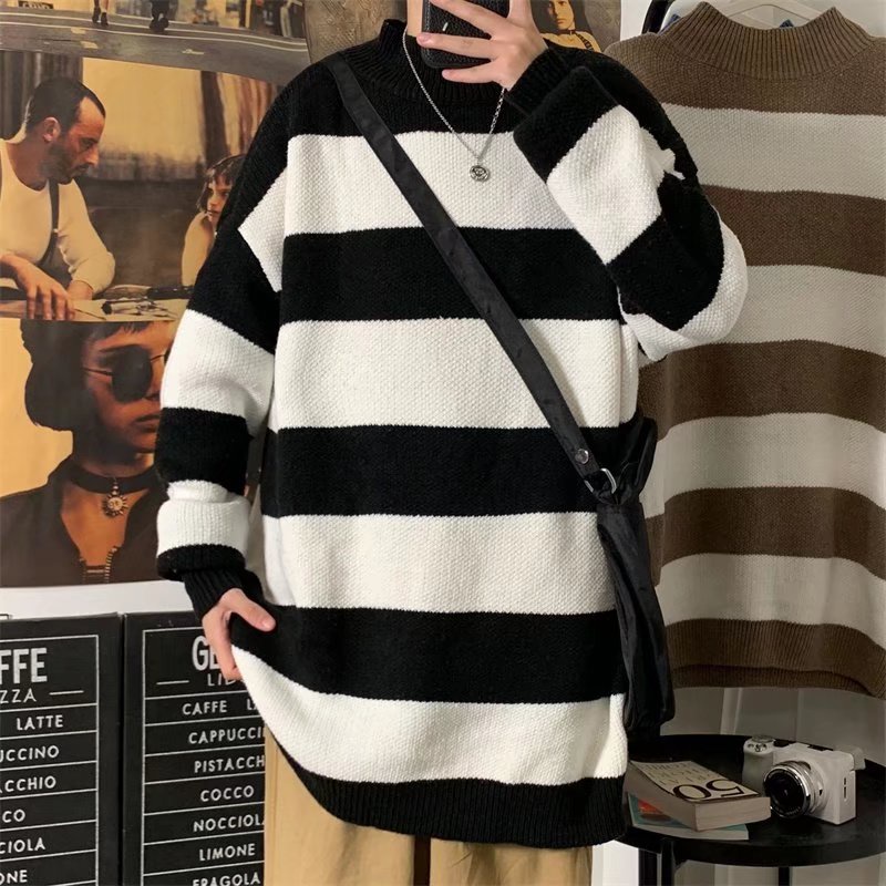 Áo len dài tay cổ cao thời trang Hàn Quốc cho nam