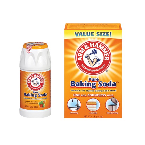 Combo 2 hộp : Muối Nổi Rửa Rau Quả Baking Soda Tinh Khiết 340g + Muối Nổi Baking Soda đa năng 1.81kg