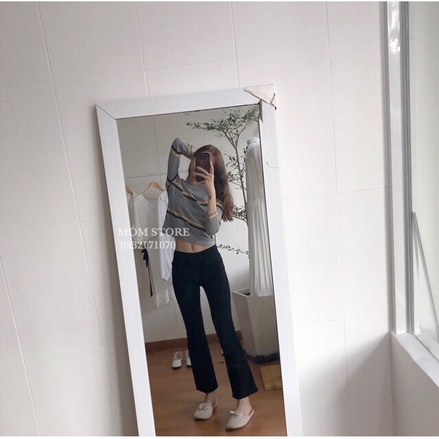 [Mã WASTMAY giảm 15% tối đa 30K đơn 150K] Quần bò ống loe - jean nữ đen trơn basic ống loe lưng cao, cạp cao dễ phối đồ | BigBuy360 - bigbuy360.vn