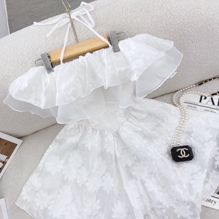 SẴN 👗 VÁY TRỄ VAI BÈO ( ảnh thật shop chụp )