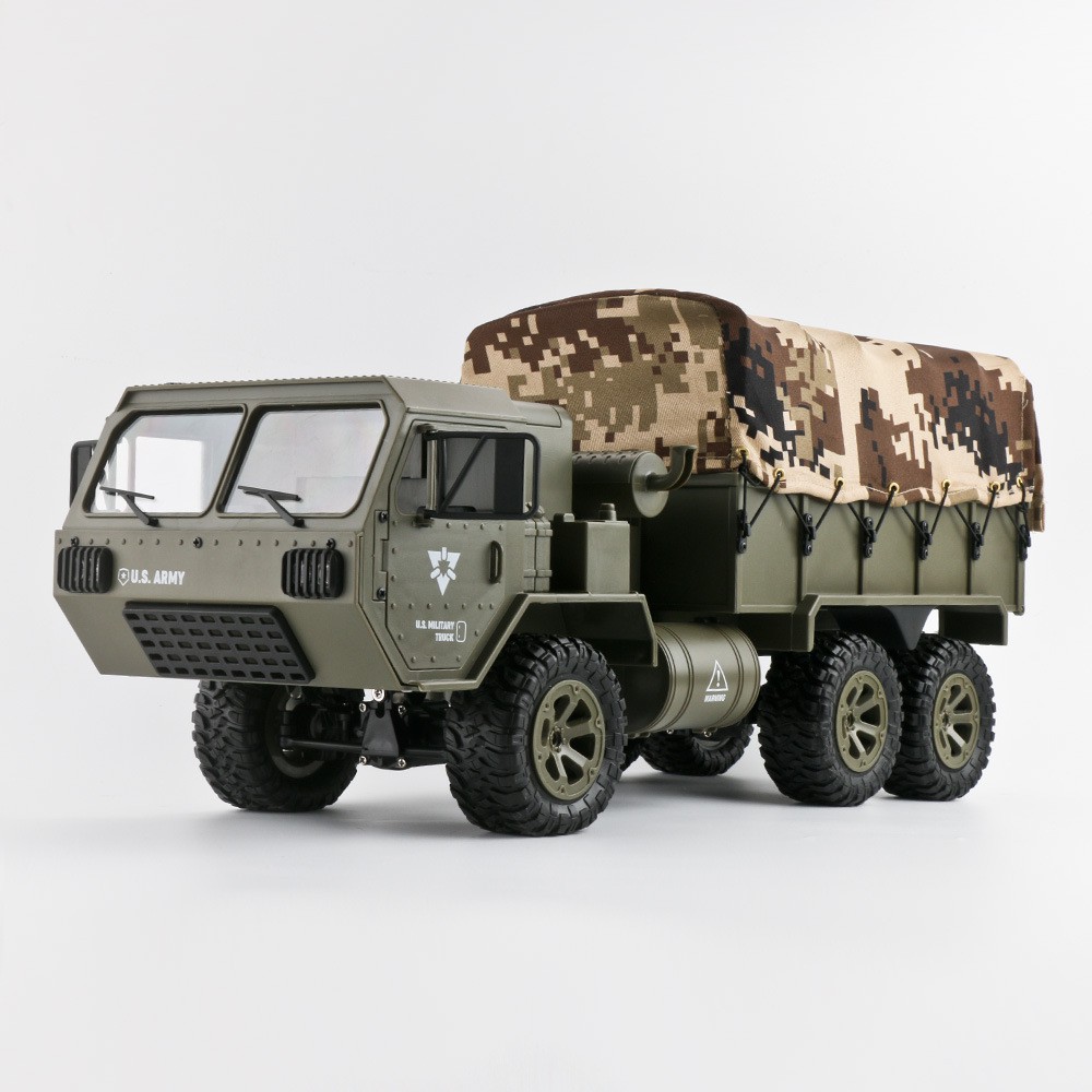 Mô Hình xe ô tô tải quân sự điều khiển từ xa Fayee FY004 FY004A US Military tỷ lệ 1:12 6WD