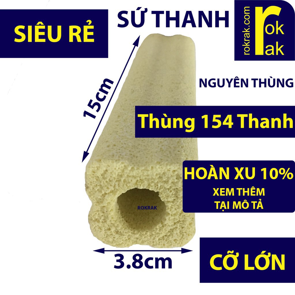 Sứ thanh hoa mai vàng Lớn NGUYÊN THÙNG 154 thanh lọc vi sinh