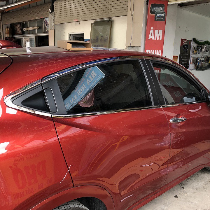 Bộ Ốp, Nẹp viền cong, chân kính #Honda HR-V, HRV - cao cấp