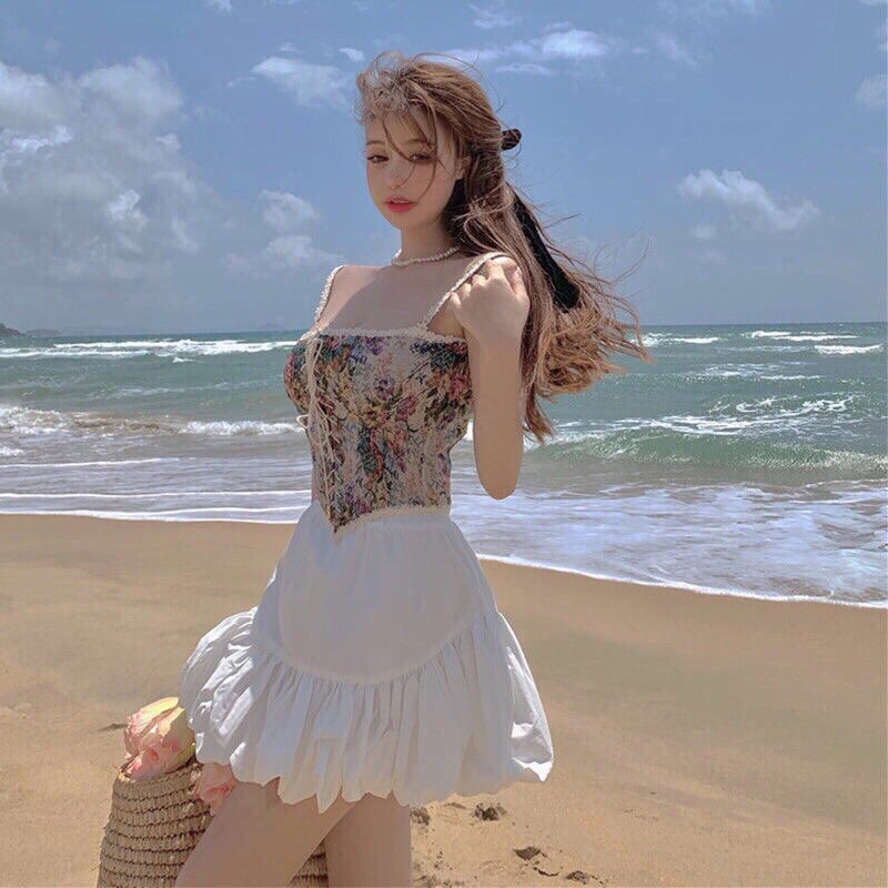 ÁO CORSET HOA PHONG CÁCH CỔ ĐIỂN