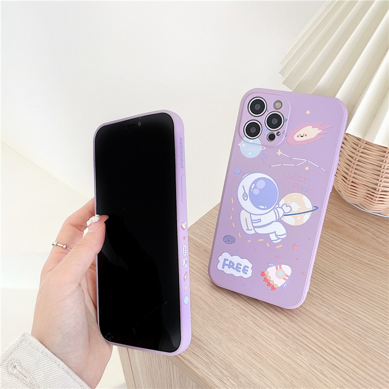 Ốp Lưng In Hình Phi Hành Gia Cho Vivo V9 V11I V15 X60 Y17 S1 Y20 Y30 Y50 Y70S Y52S Y73S X50 Redmi Note 8 Pro Note 7 Pro Note 9