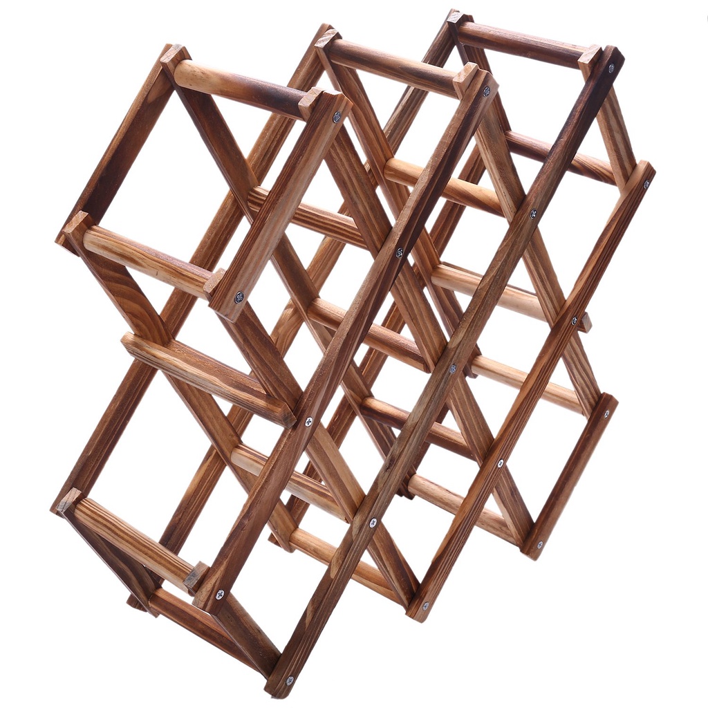 Giá đỡ chai rượu vang 10 giá đỡ bằng gỗ