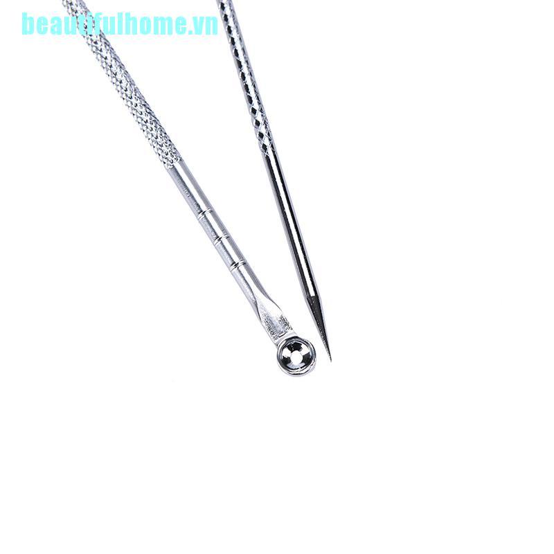 (Hàng Mới Về) Bộ 2 Dụng Cụ Nặn Mụn 2 Đầu Cầm Tay