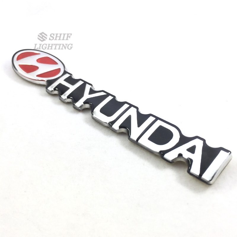 Miếng dán đuôi xe hơi thiết kế chữ HYUNDAI đơn giản cá tính