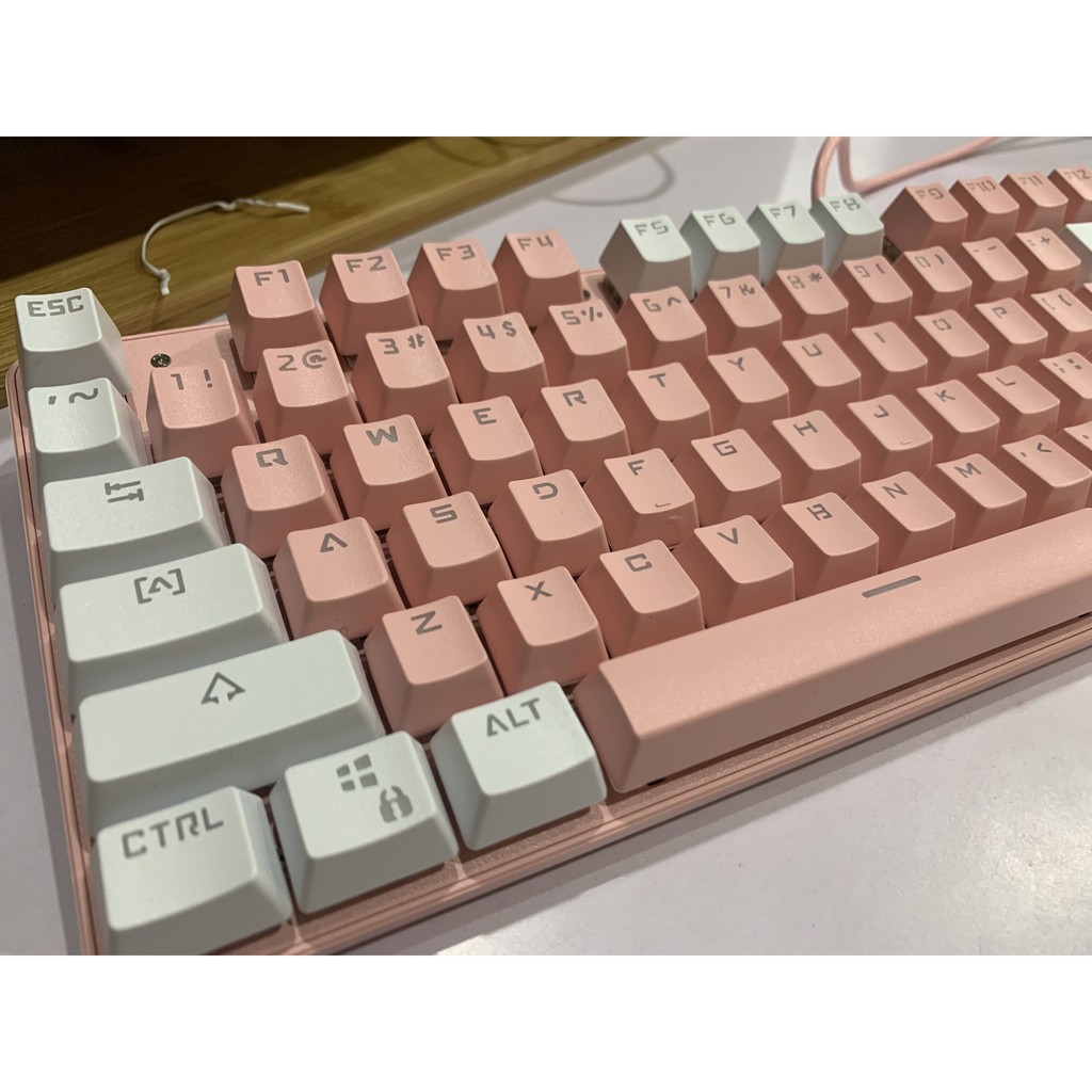 Bàn phím cơ hồng ZK4 blue swich [VIDEO] | BigBuy360 - bigbuy360.vn