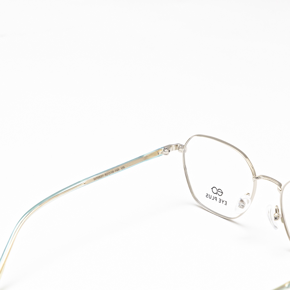Gọng kính mắt nam nữ thời trang EYE PLUS dáng vuông lục giác gọng E450-70537
