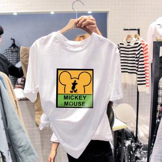 Áo thun nữ tay ngắn in hình chuột mickey