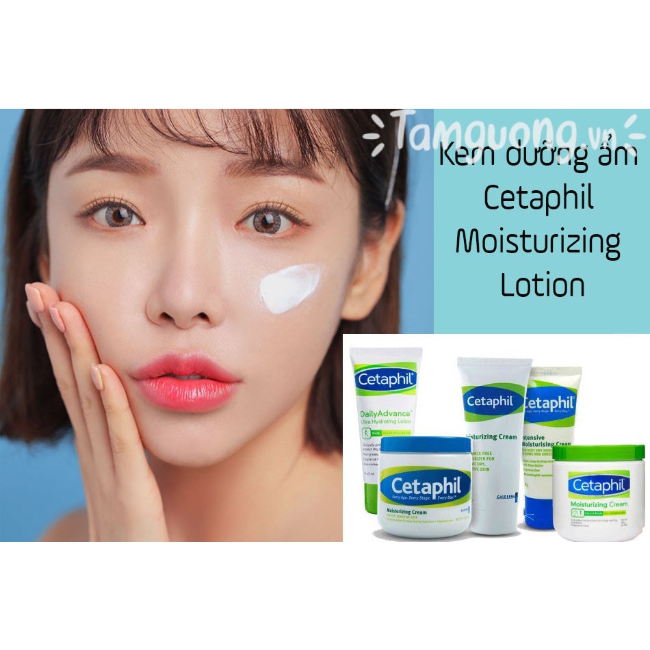 Bộ Sản Phẩm Sửa Rửa Mặt, Kem Dưỡng Ẩm, Kem Chống Nắng Chăm Sóc Da Cetaphil Size Mini