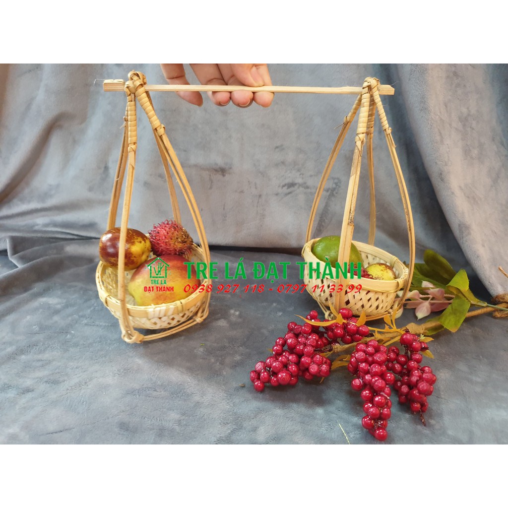 Quang gánh để bàn, sản phẩm trang trí cắm hoa, trang trí bàn thờ size 10cm và 12cm