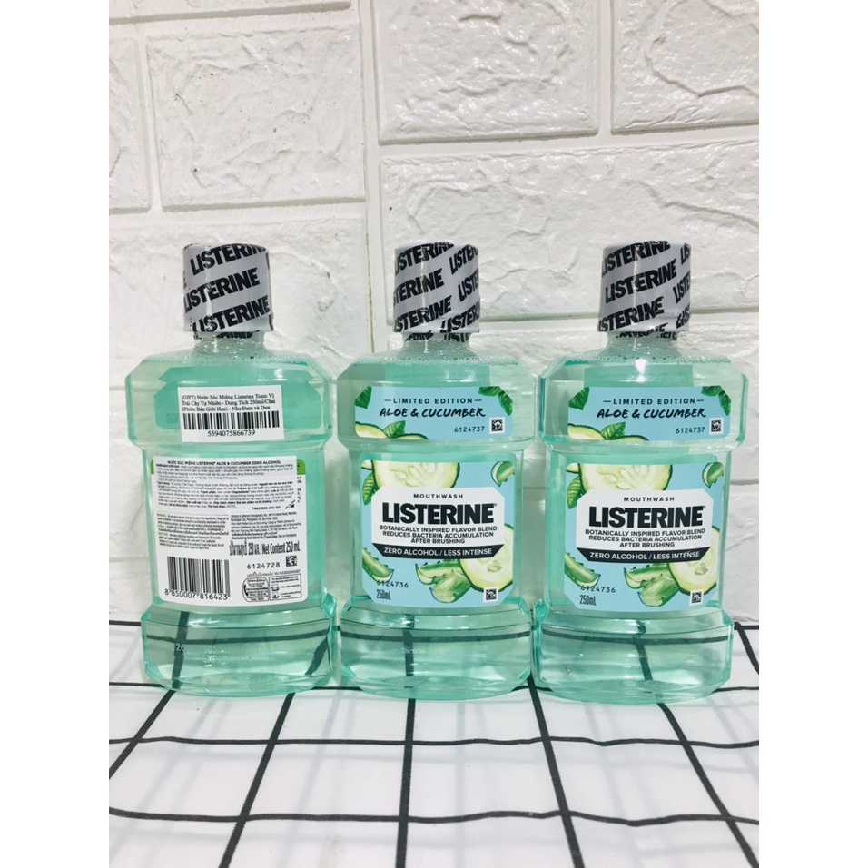 Nước Súc Miệng Vị Trái Cây Tự Nhiên Listerine 250ml/Chai (Phiên Bản Giới Hạn)