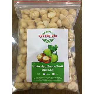 NHÂN NGUYÊN HẠT MACCA  TƯƠI ĐẮK LẮK NGUYÊN BẢO ( 500GR)