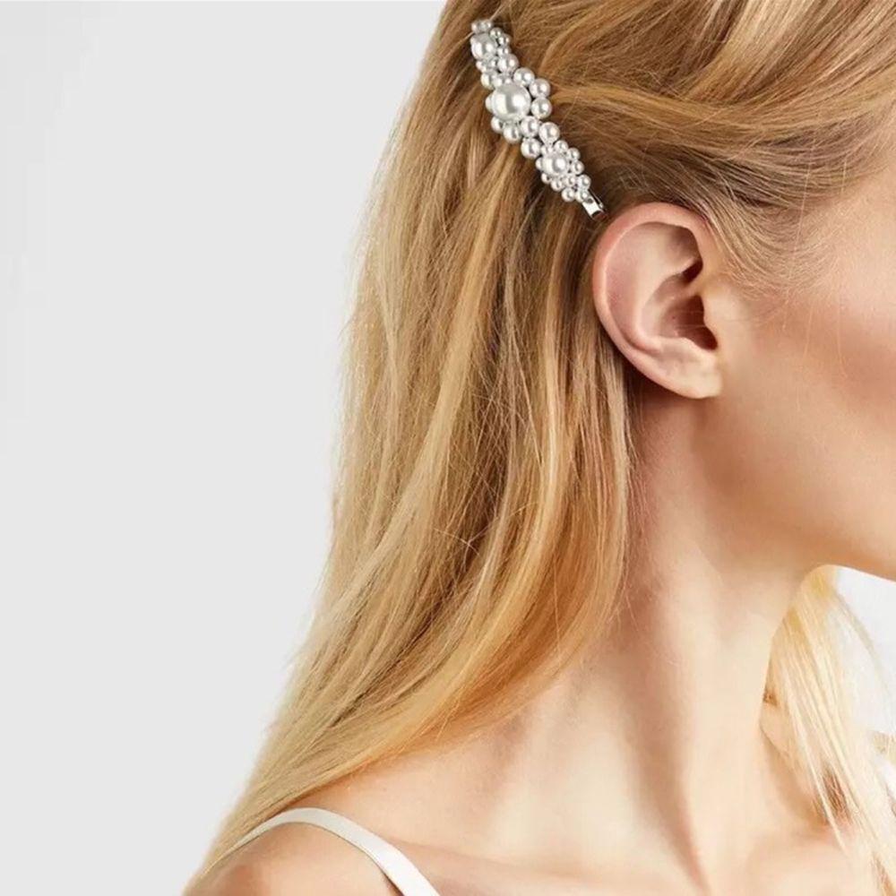 LAY Kẹp Tóc Nữ Đính Hạt Ngọc Trai Thời Trang