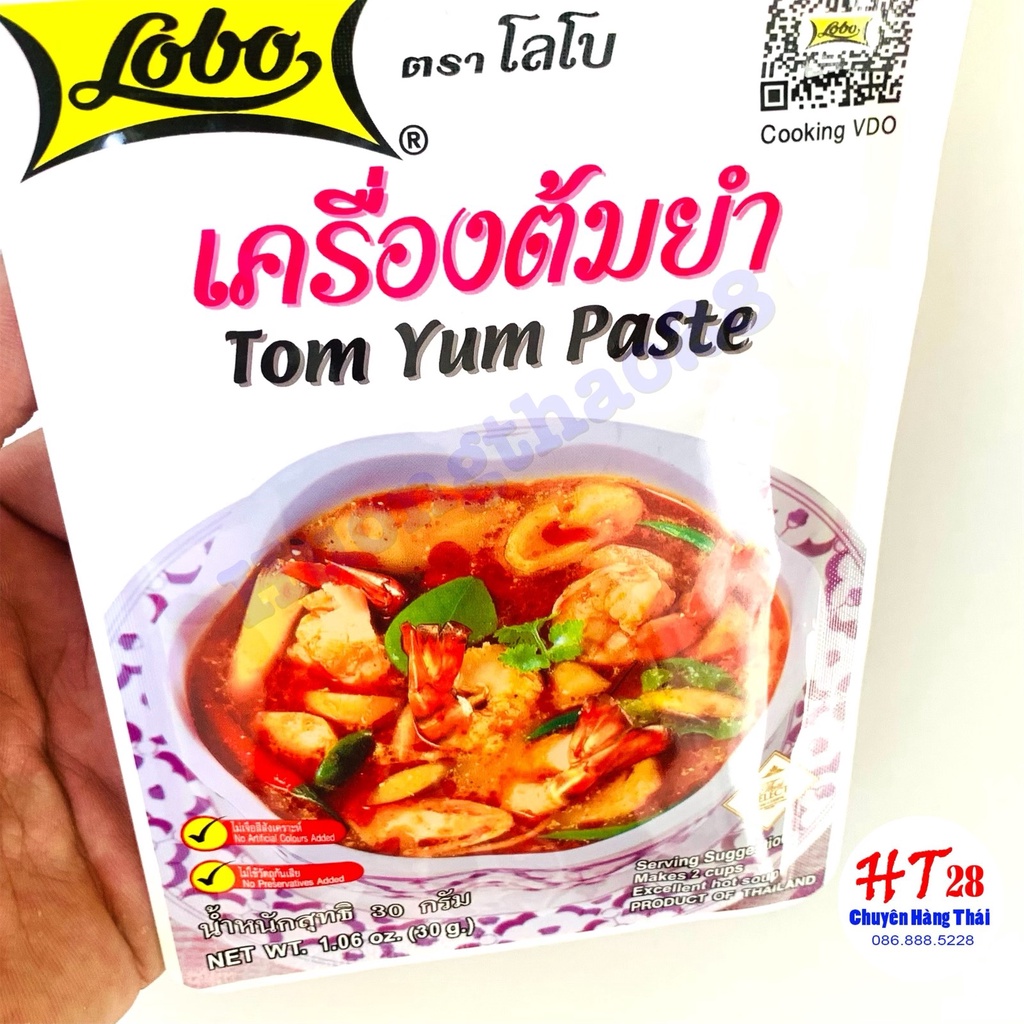 Gia Vị Lẩu Thái Tom Yum LoBo, Chua Cay Hấp Dẫn, Gói Lẩu Thái Lobo chuẩn vị Huongthao28