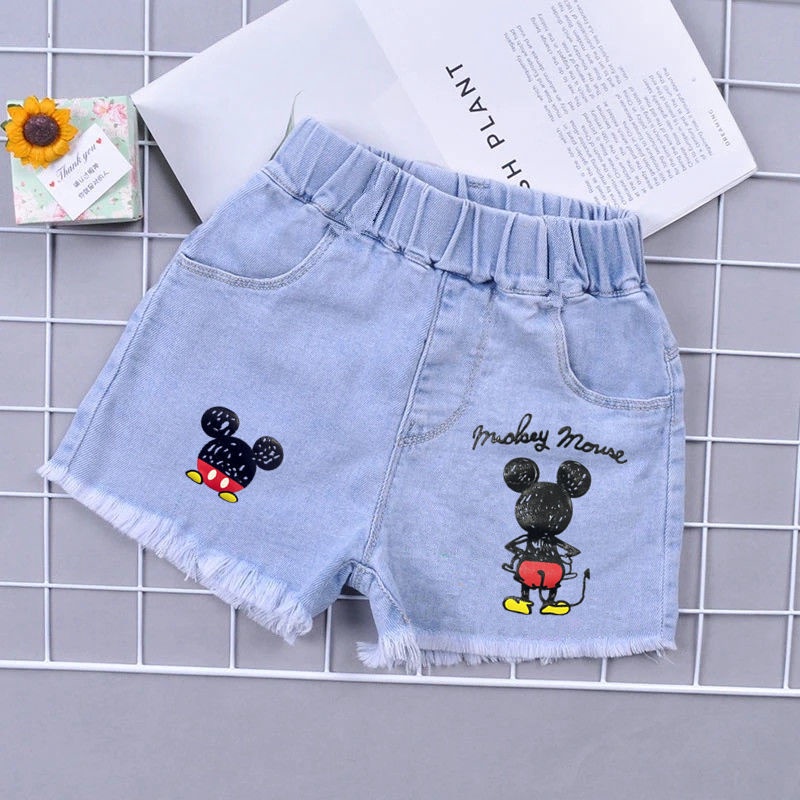 Quần Short Denim Mỏng Thời Trang Mùa Hè Mới 2022 Dành Cho Bé Gái