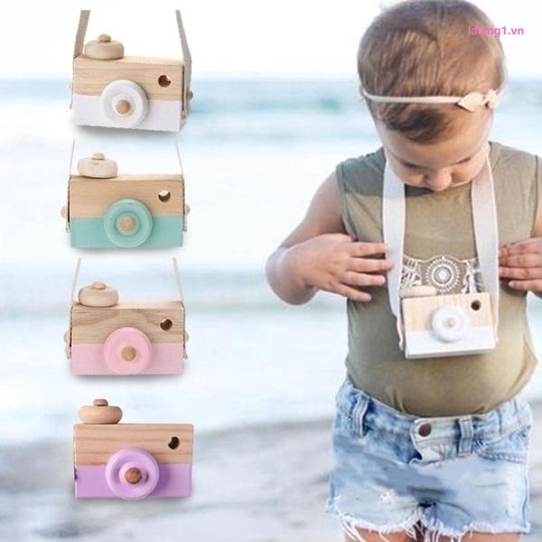 Mô hình máy ảnh đồ chơi bằng gỗ xinh xắn dành cho các bé