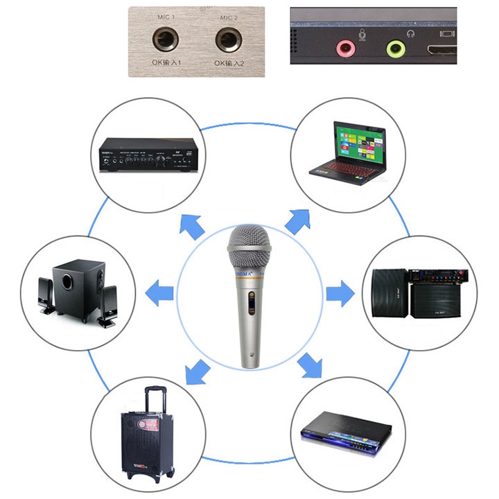 Micro Hát Karaoke XIGMA AK-319 Có Dây