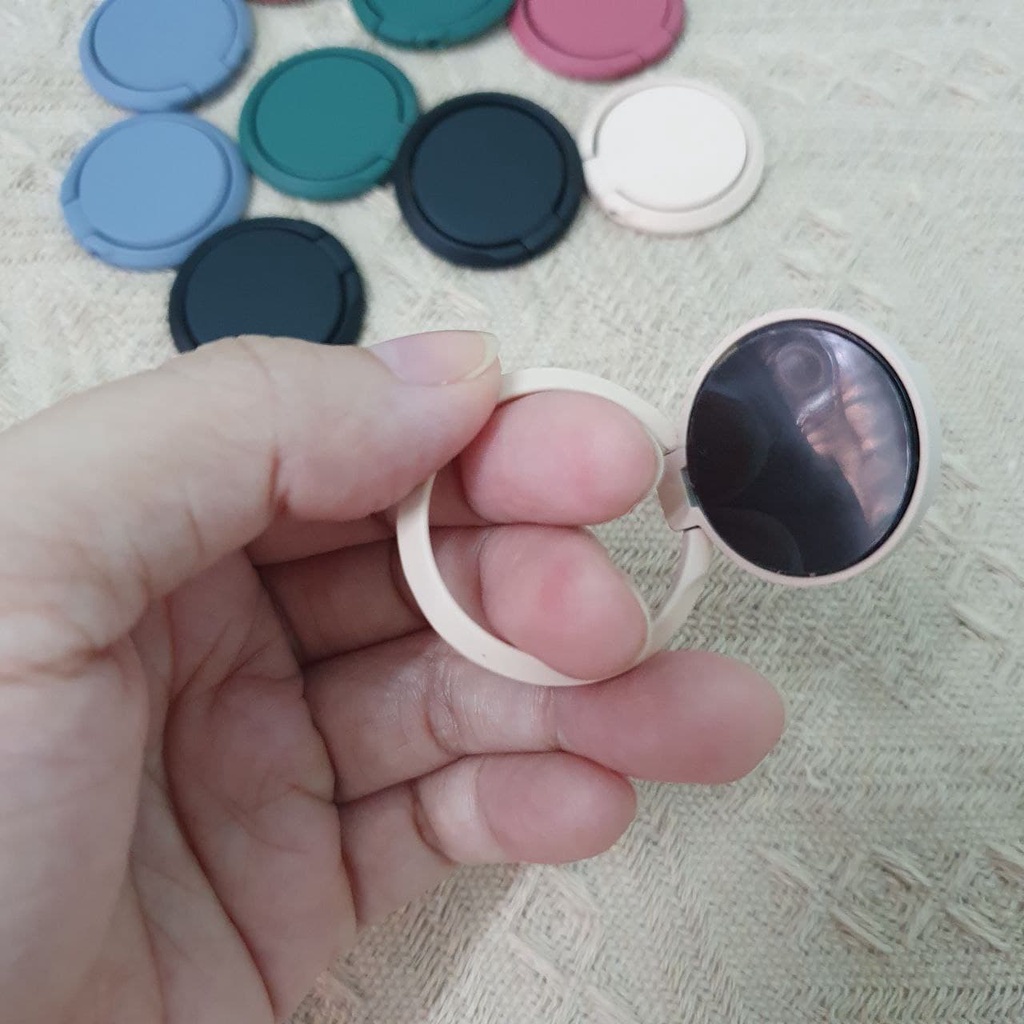 Finger Ring Vòng Xỏ Ngón Giá Đỡ Máy Đọc Sách Điện Thoại 2 trong 1 Dễ Dán Chắc Chắn - Xaha Store