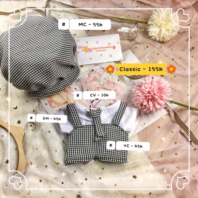 OUTFIT FOR DOLL - SET YẾM CARO