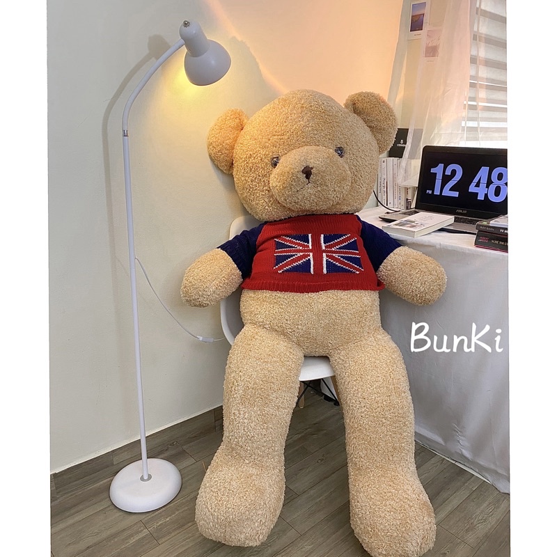 GẤU BÔNG TEDDY LITTLE ANGEL 140CM BE VÀNG CAO CẤP BUNKI