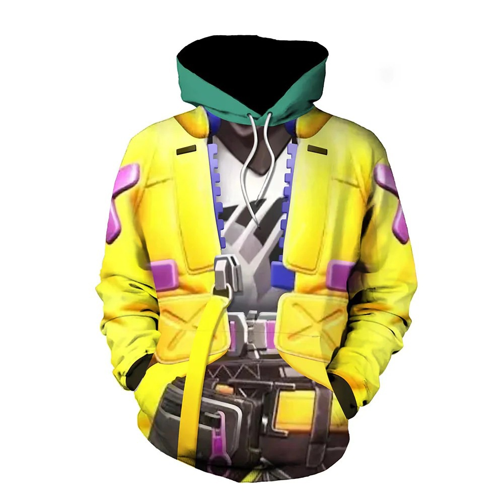 Áo Khoác Hoodie In Hình Valorant Yoru 3D Hóa Trang Lễ Halloween