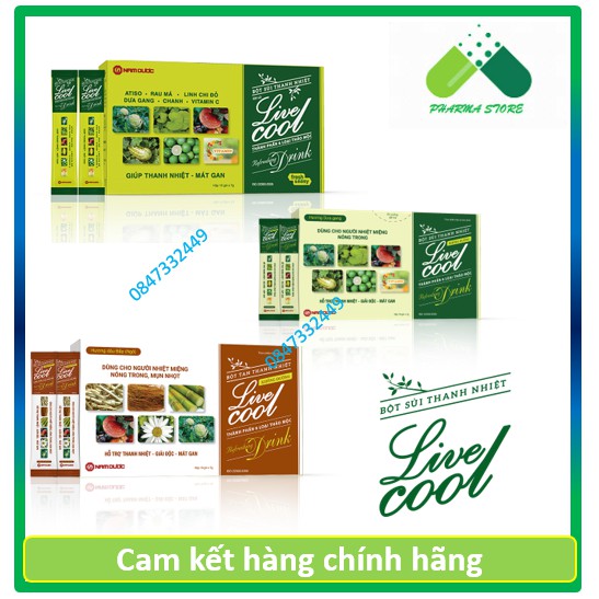 !!! Bột sủi thanh nhiệt Livecool Nam Dược (Hộp 10 gói) [livercool, live cool, liver cool]