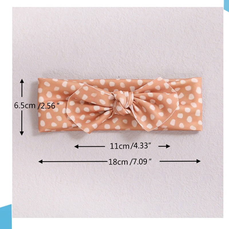 Băng Đô Nơ Co Giãn In Họa Tiết Hoa Dễ Thương Dành Cho Bé