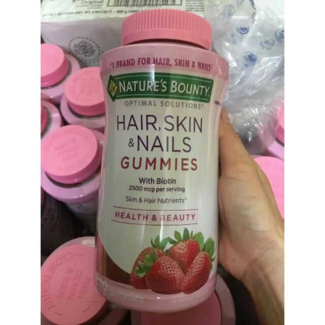 Kẹo dẻo hỗ trợ đẹp da móng tóc