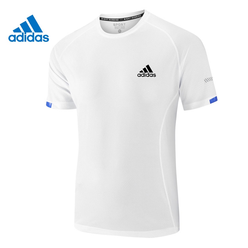 Adidas Áo Thun Thể Thao Màu Trơn Mau Khô Thoáng Khí Thời Trang Mới 2022 Cho Nam Size M-8XL
