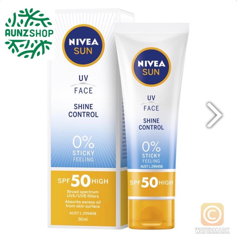 Kem chống nắng Nivea Shine Control SPF 50 UV Face