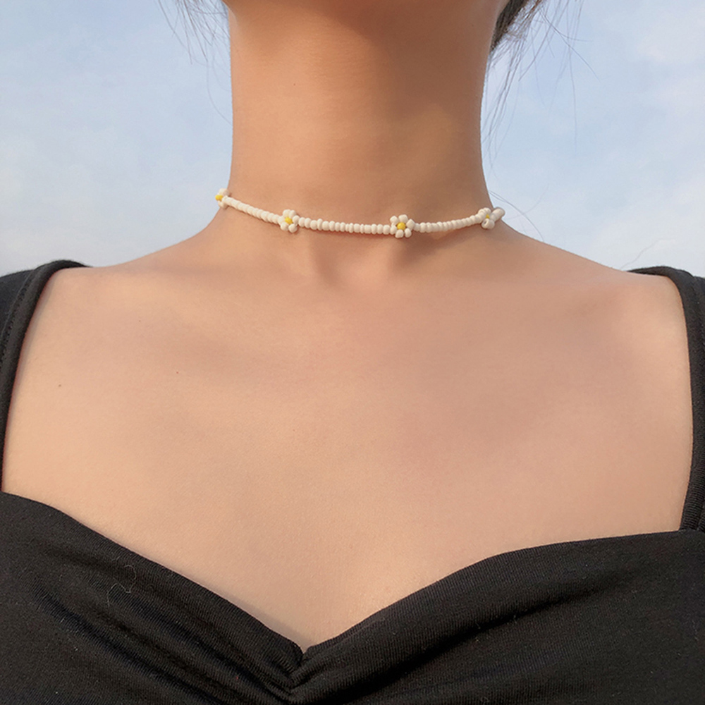 Dây Chuyền / Vòng Tay/ Vòng Chân Tạo Hình Hoa Cúc Xinh Xắn Thiết Kế Thời Trang Cho Nữ