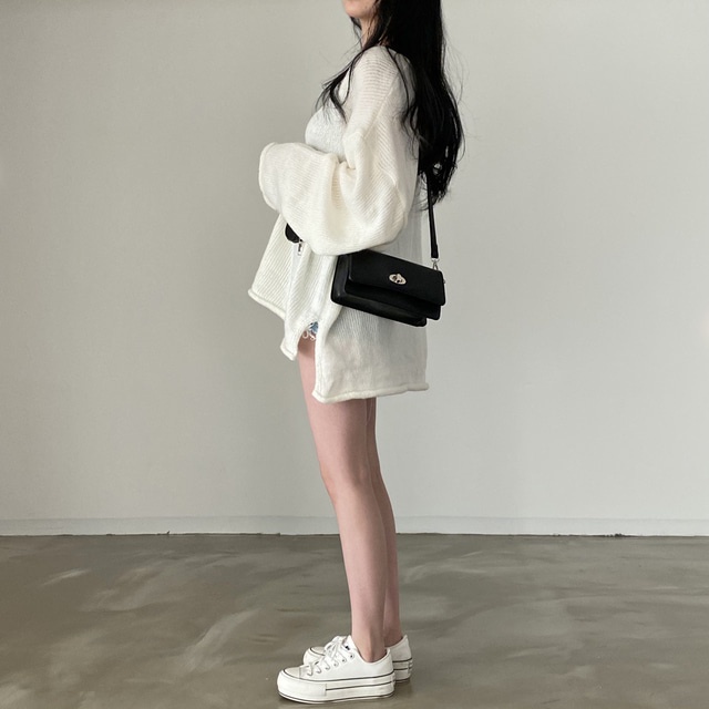 Áo sweater XIAOZHAINV dáng rộng cổ chữ v phong cách vintage Hàn Quốc cho nữ