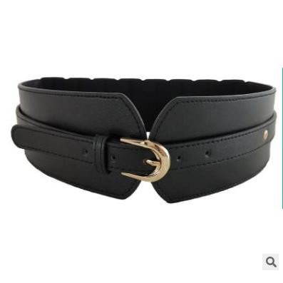Đai váy bản to full da 8cm khóa kim