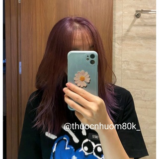 Thuốc nhuộm tóc màu tím trà