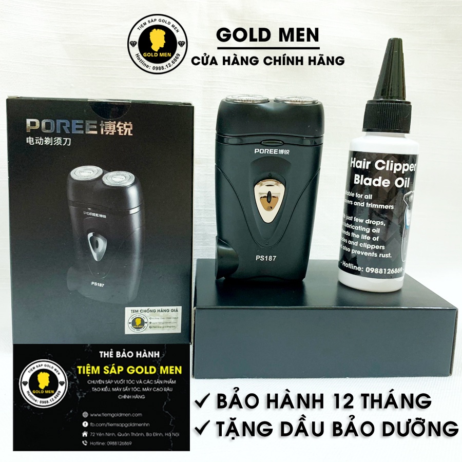 Máy cạo râu Poree PS187 BH 12 tháng