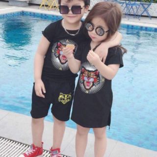 Bộ hổ thêu bé trai