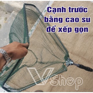 Vợt bắt cá, xếp gọn. dụng cụ câu cá.